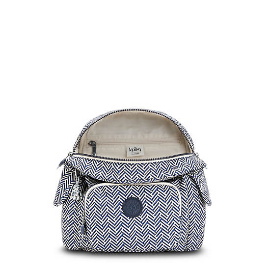 Kipling City Pack Mini Printed Hátizsák Fehér | HU 1494SG